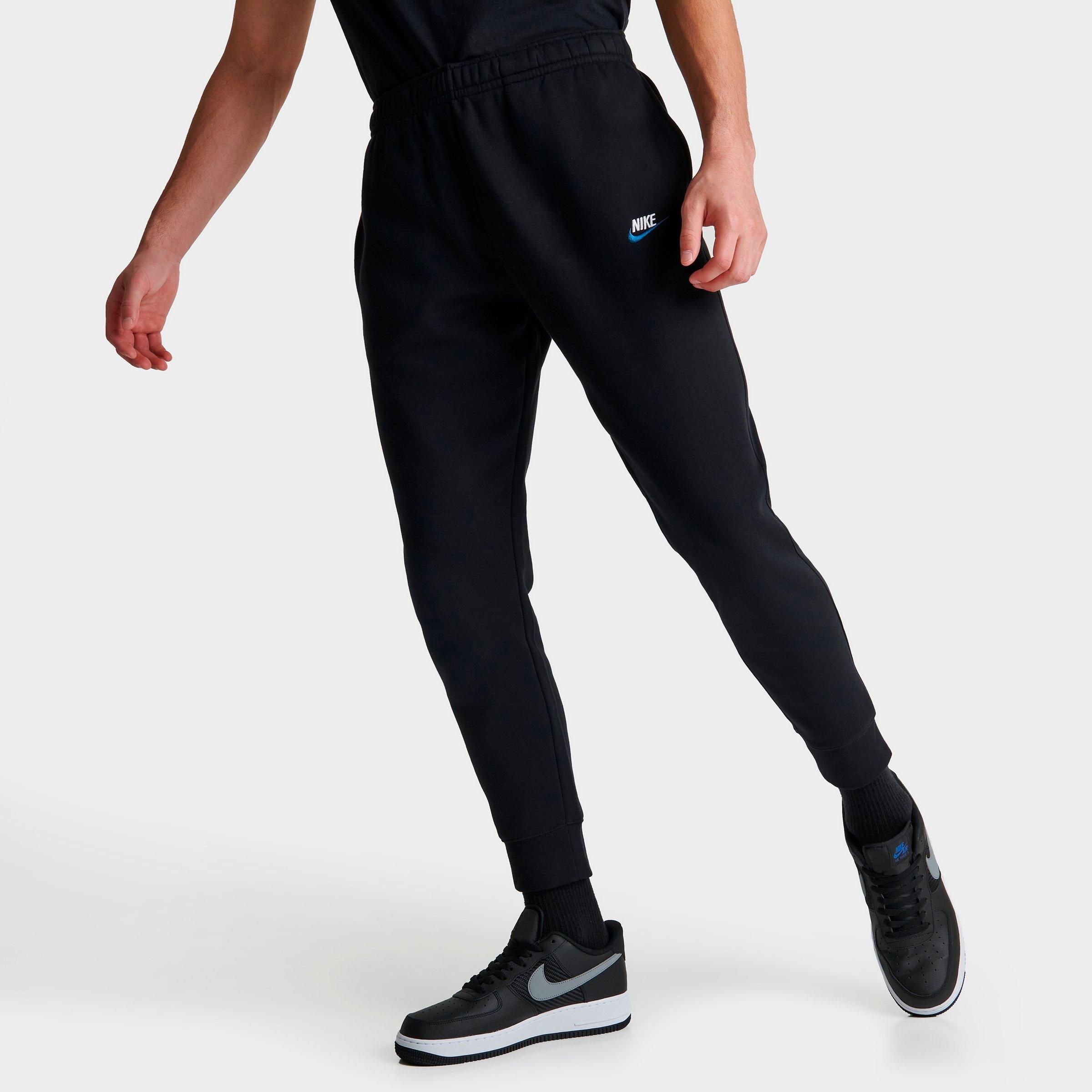 nike men's sportswear club fleece cuffed pants black
