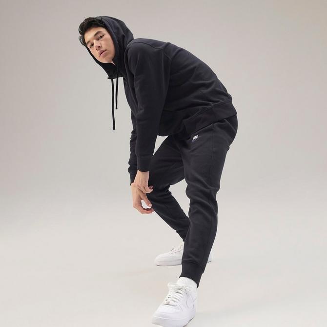 Black nike 2024 fleece joggers