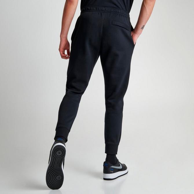 Nike NSW Swoosh Black/Grey Standard Fit Tapered Leg Jogger Pants Size L 