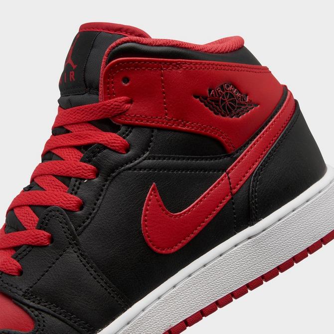 Black and red store kids jordans