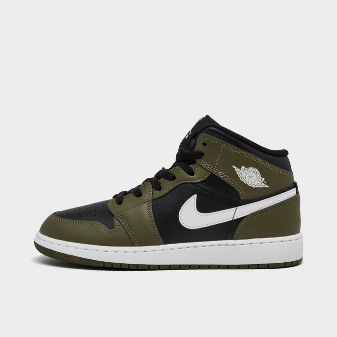 Air Jordan 1 Mid Black Metallic Gold White 5.5Y