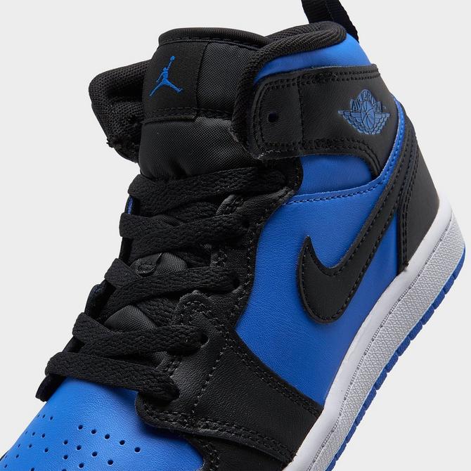 Jordan shoes clearance blue and black