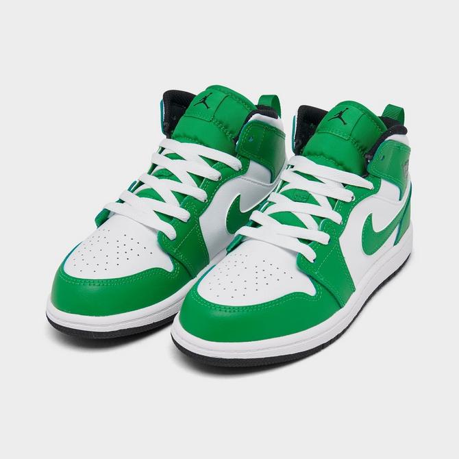 Kids best sale green jordans