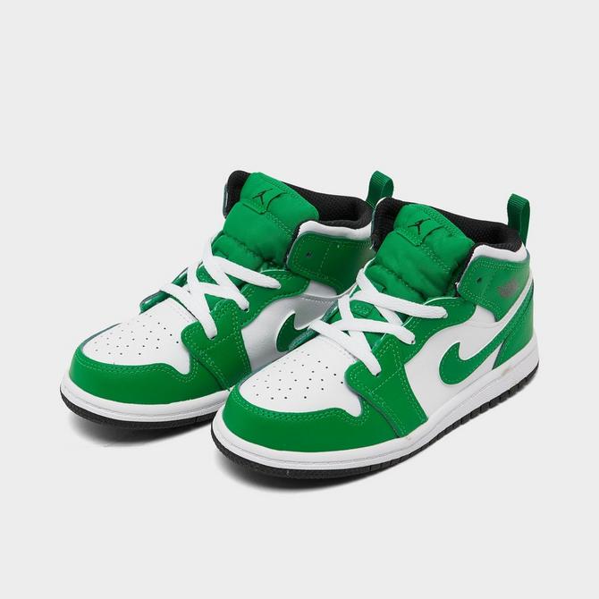 Kids green cheap jordans