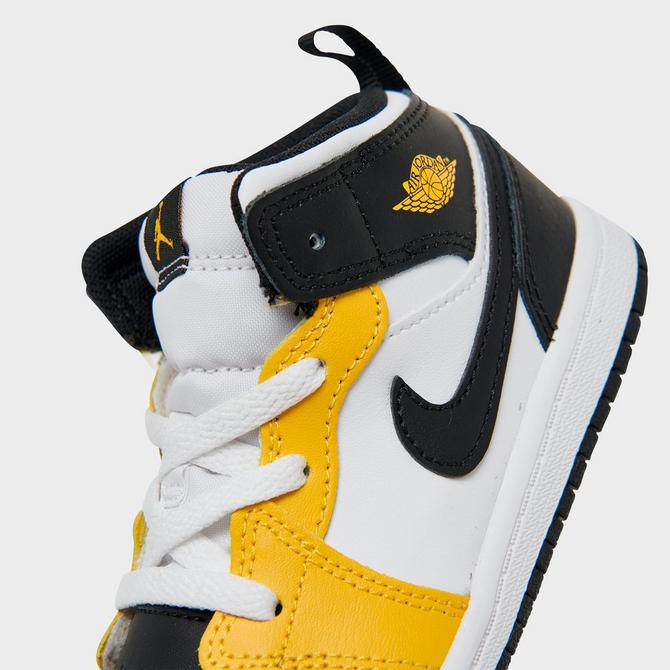 Jordan retro 1 mid best sale yellow black