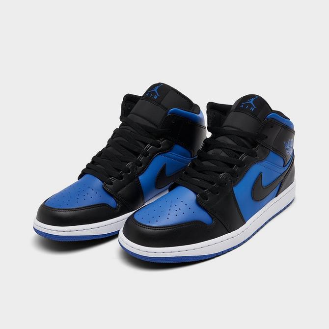 Blue and black store new jordans