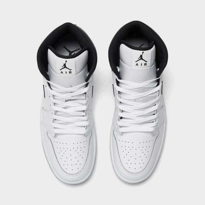 Jordan aj 1 mid all white on sale