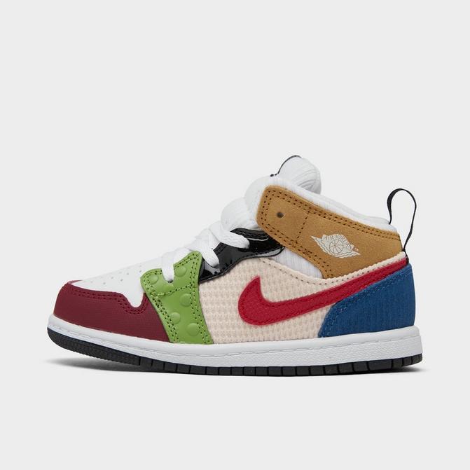 Kids' Toddler Air Jordan Retro 1 Mid Casual Shoes