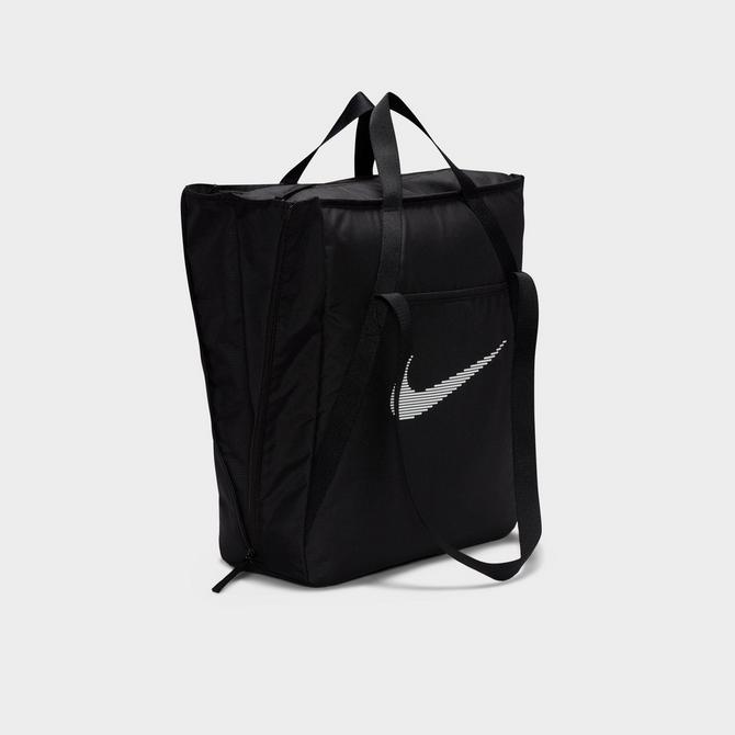 Nike Black Gym Shoulder Tote Bag zebra print handles