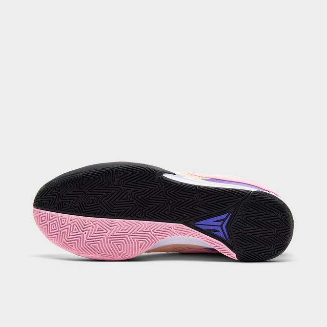 Pink and clearance black basketball shoes