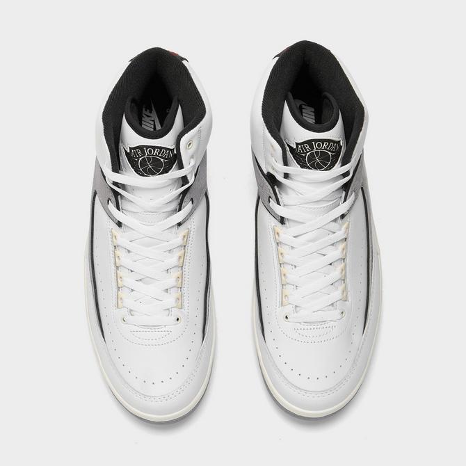 Jordan retro 2 black and clearance white