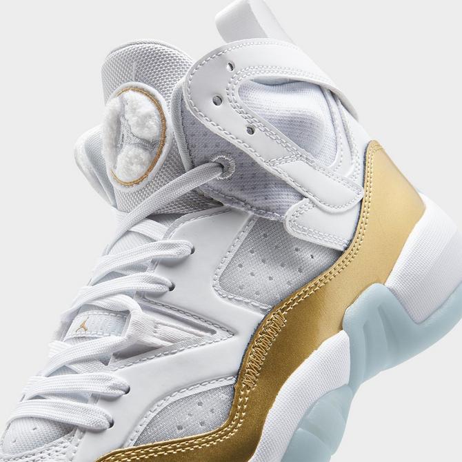 Jordan jumpman hotsell white and gold