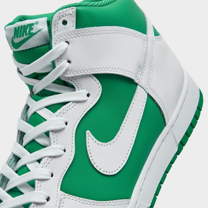 green and white dunks high