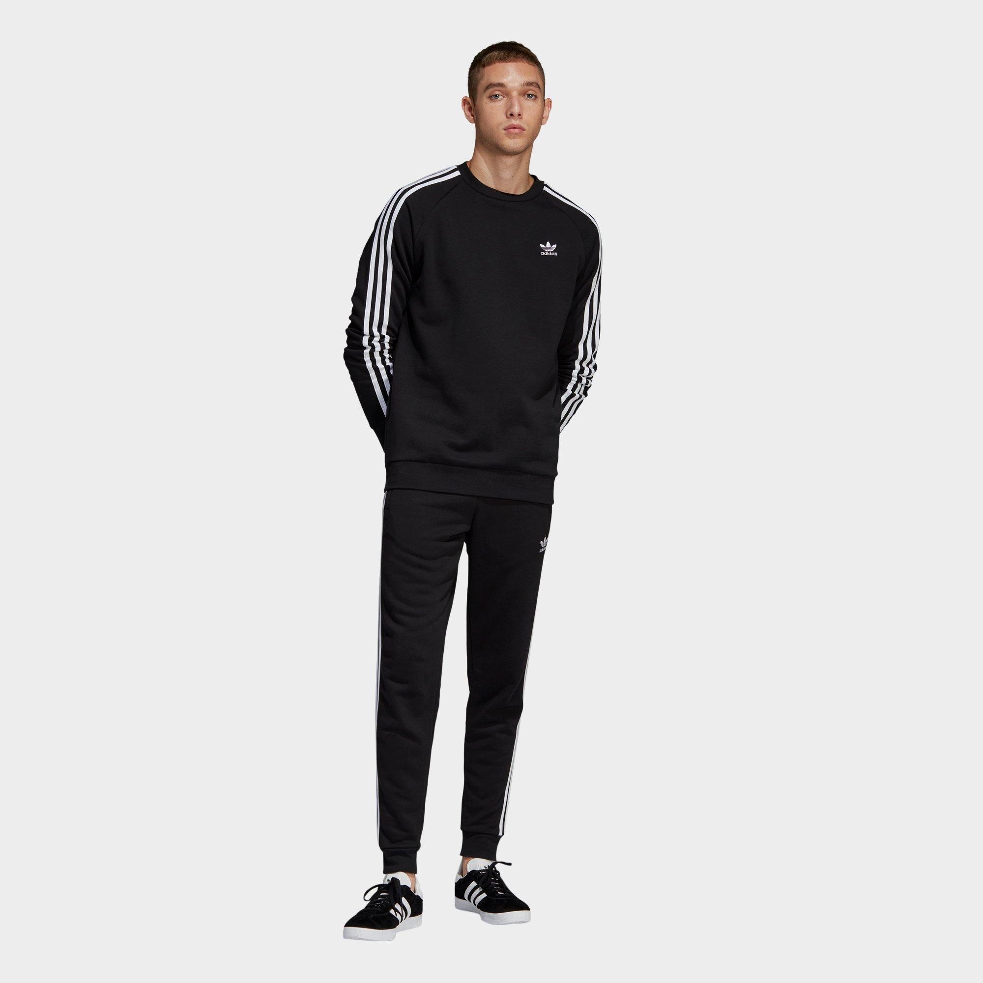 adidas 3 stripes crewneck sweatshirt