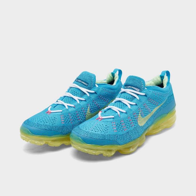 Nike vapormax flyknit blue and clearance yellow