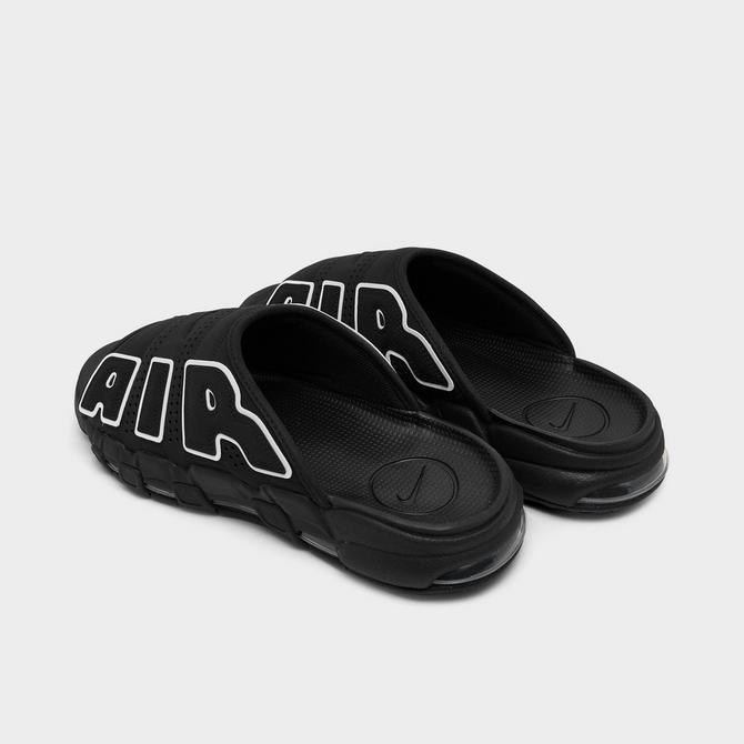 Comfort-Centric Nubuck Slide Sandals : air more uptempo slide