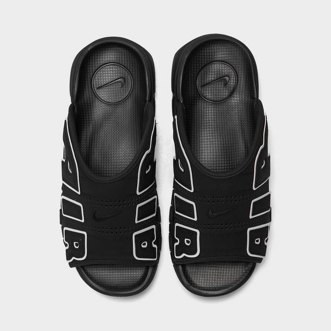 This Nike Air More Uptempo Slide Comes In Black Multi-Color Sanddrift -  Sneaker News