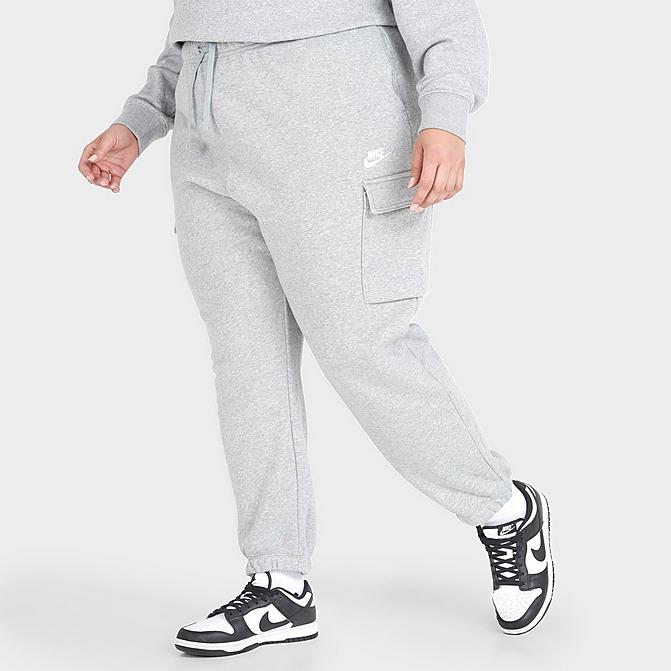 Women's Nike Sportswear Club Fleece Mid-Rise Oversized Cargo Sweatpants Size)| JD Sports