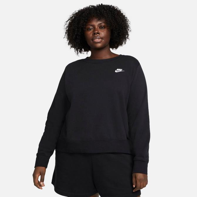 Women s Nike Sportswear Club Fleece Crewneck Plus Size JD Sports