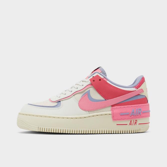 Nike Women's Air Force 1 Shadow White/Speed Yellow-Barely Rose