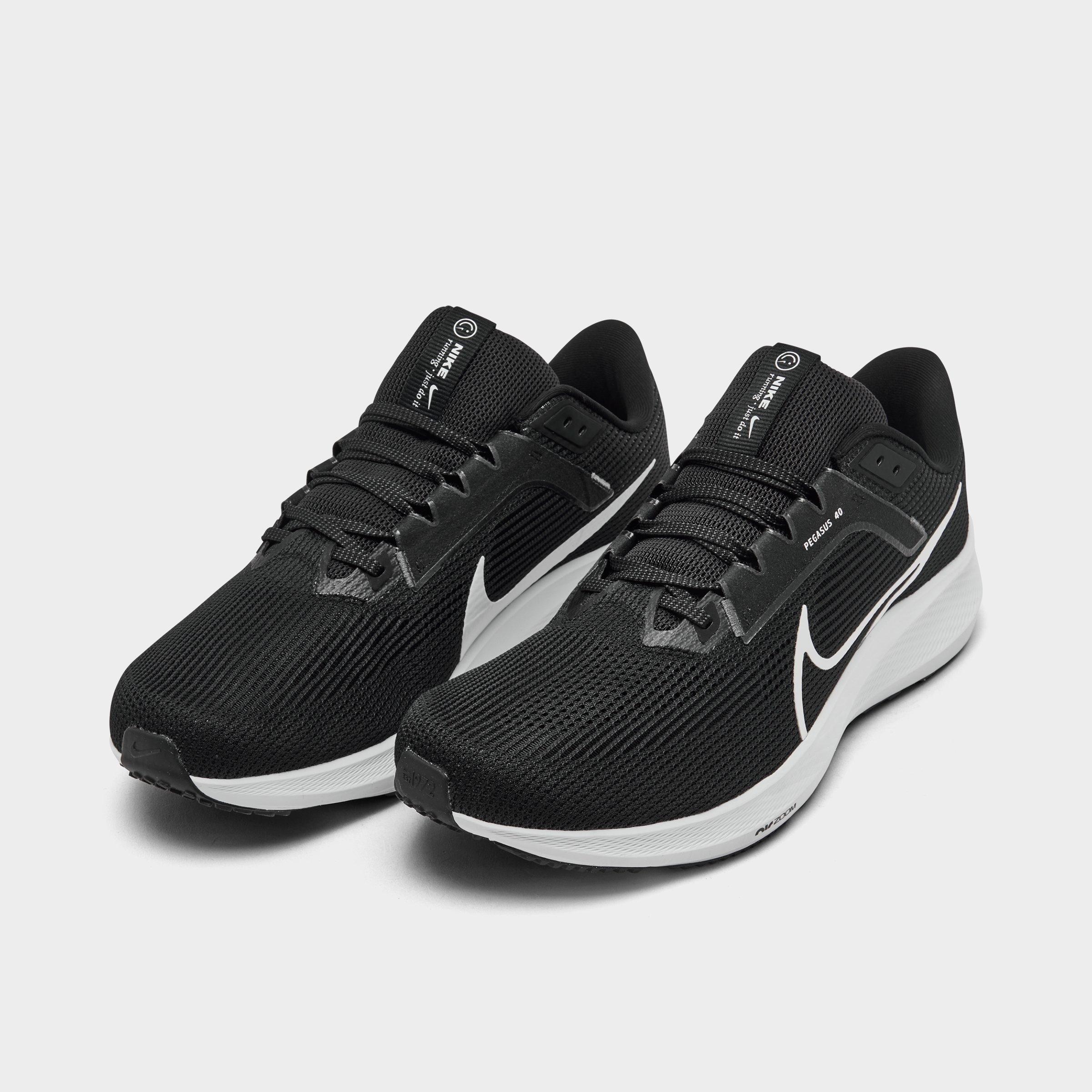 nike pegasus black and white