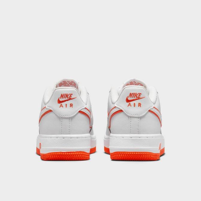 Nike Kids Air Force 1 (White/Picante Red) 6.5Y