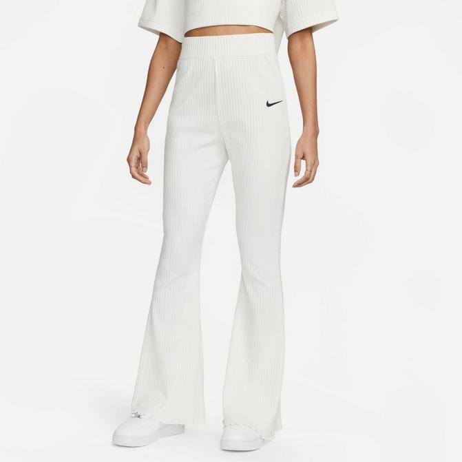 Women's Nike Sportswear High-Waisted Wide Leg Ribbed Jersey Pants