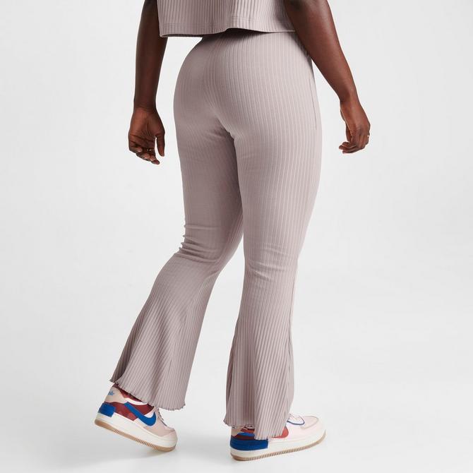 Women's Nike Sportswear High-Waisted Wide Leg Ribbed Jersey Pants