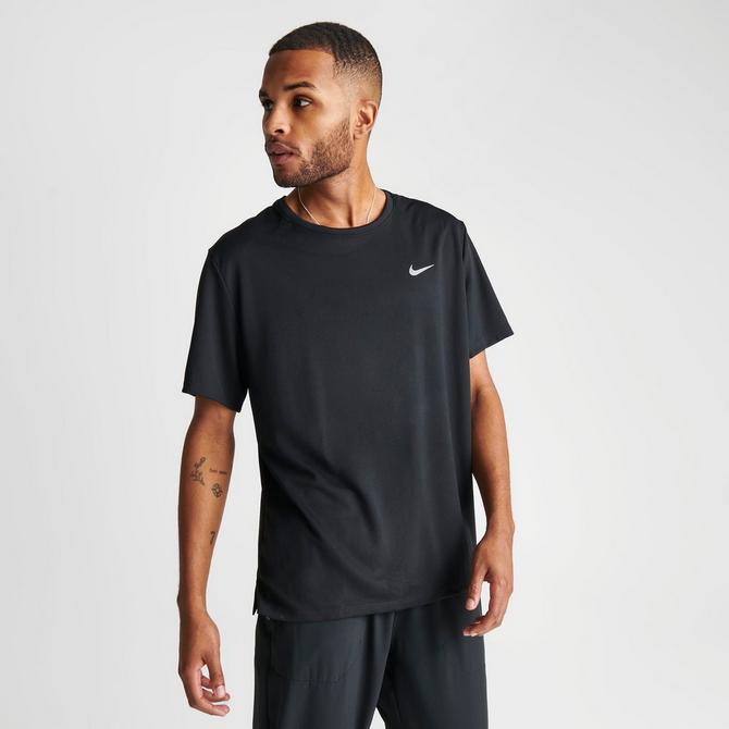 Nike Dri Fit Miler Short Sleeve T-Shirt Black