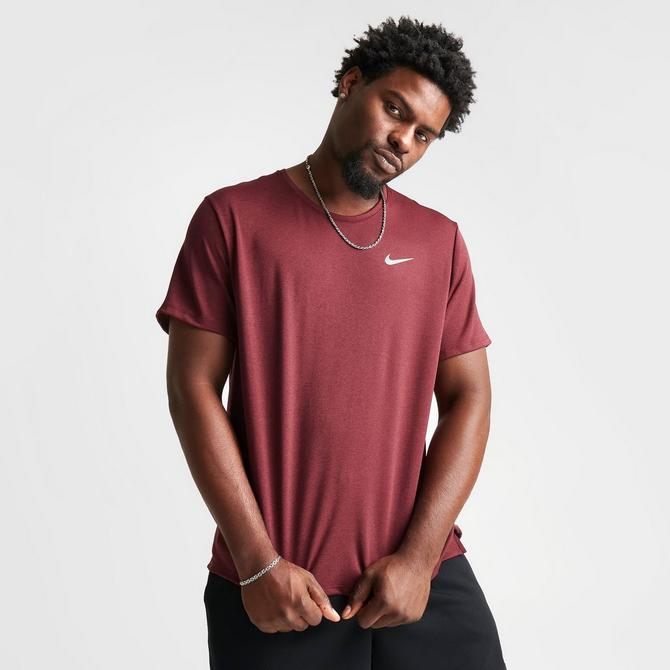 Maroon nike dri hot sale fit shirt