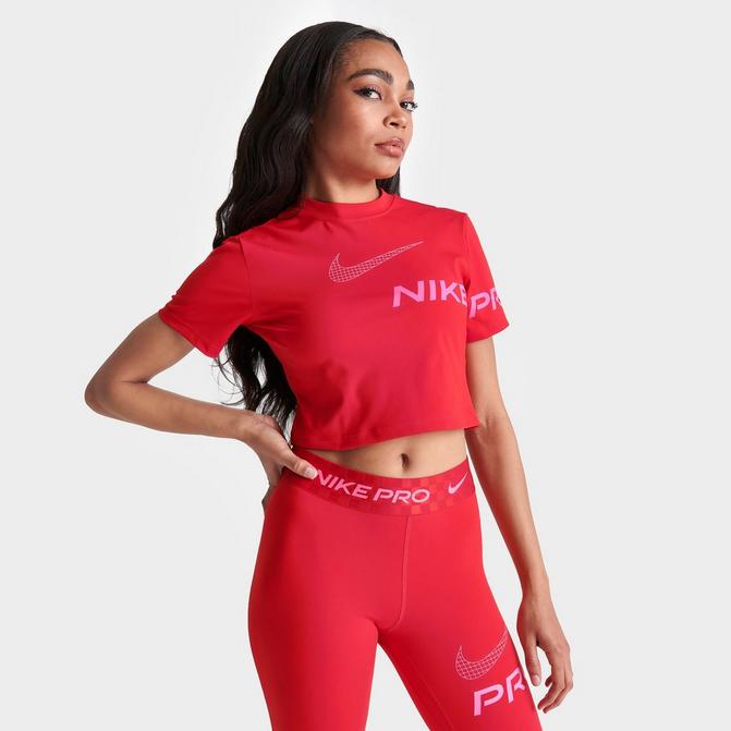 Nike Pro Dri-FIT Graphic Crop Top T-Shirt| Sports