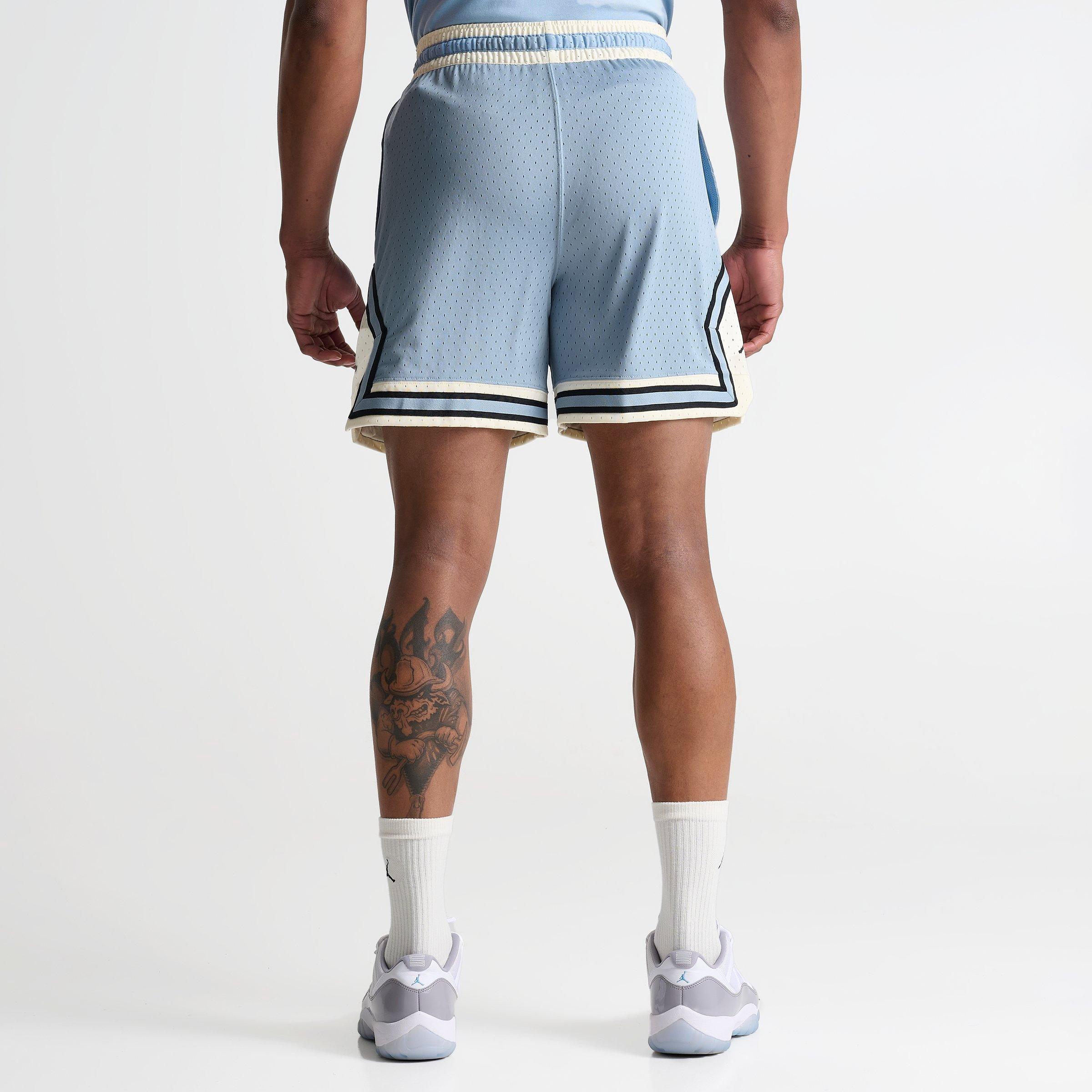 blue and black jordan shorts