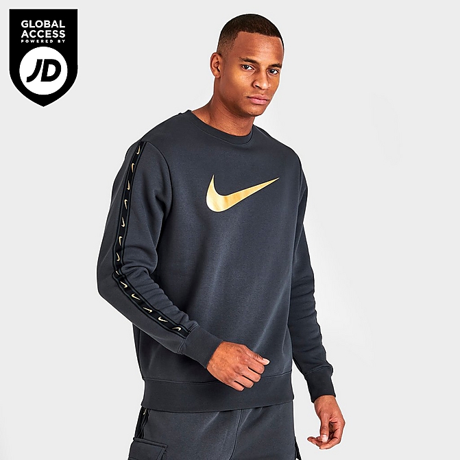 magi Spis aftensmad Catena Men's Nike Sportswear Repeat Tape Fleece Crewneck Sweatshirt| JD Sports