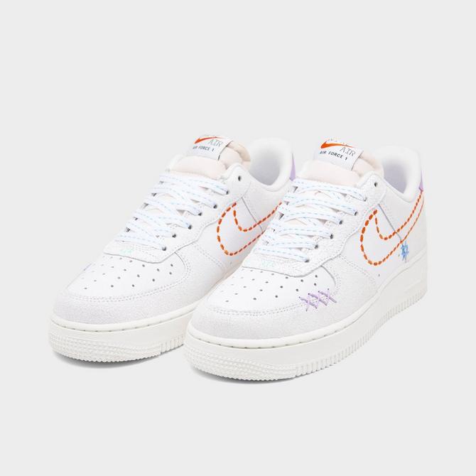 air force 1 white with coloured tick