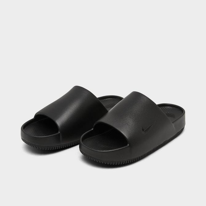 Black barely rose nike hot sale slides