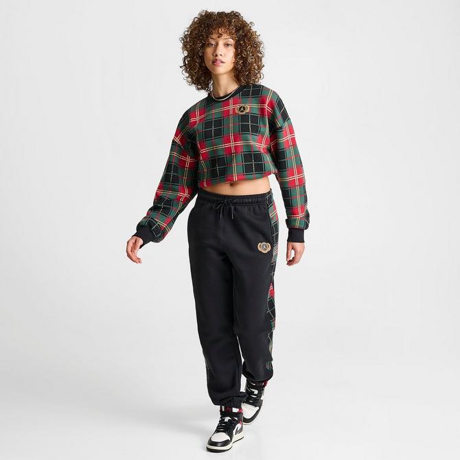 Women's Jordan Brooklyn Plaid Fleece Pants