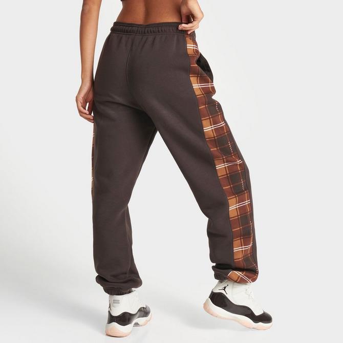 Women's Jordan Brooklyn Plaid Fleece Pants