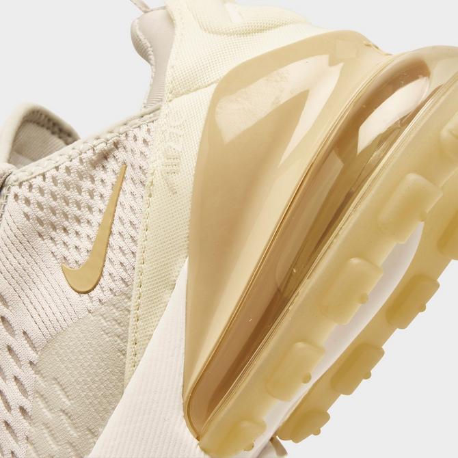 Nike air max 270 clearance gold/light bone women's shoe