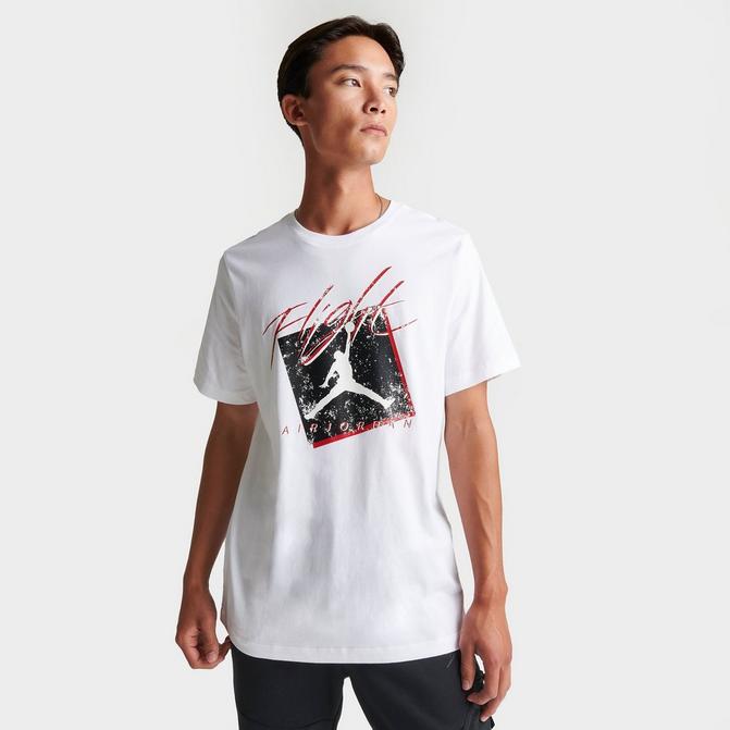 Jordan Air Black/White/Red Wordmark T-Shirt - L