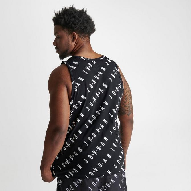 Nike Basketball Dri-Fit Striped Tank Top in Black and White