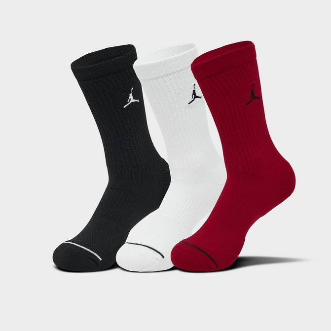 JORDAN 3 Pack Jumpman Cushioned Crew Socks DX9632 100 - Shiekh