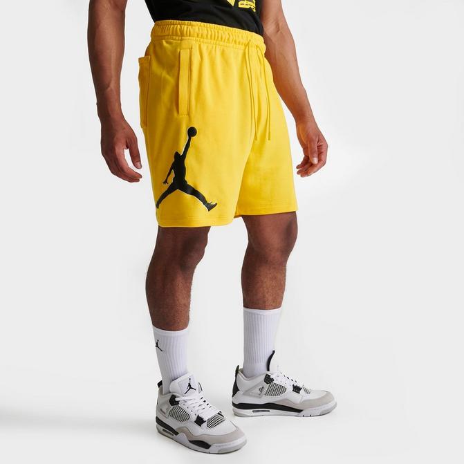 jordan shorts yellow