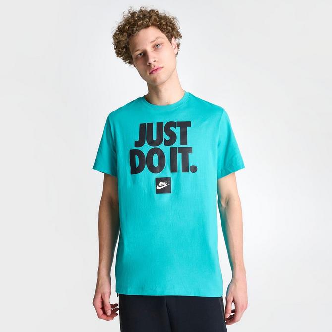 Nike just do it t shirt blue on sale