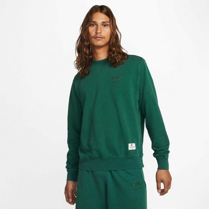 Nike green crew neck sweatshirt hot sale