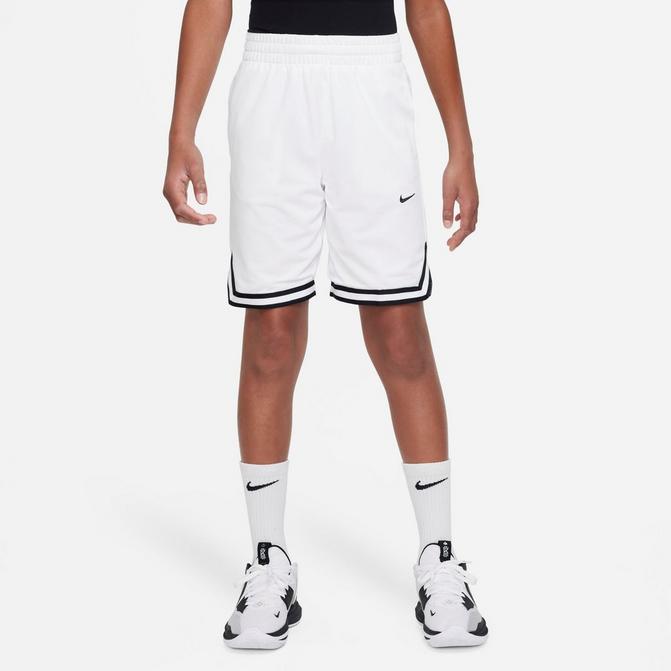 AIR JORDAN SHORTS BOYS BASKETBALL KIDS YOUTH - DRI FIT MESH - WHITE BLACK  size L