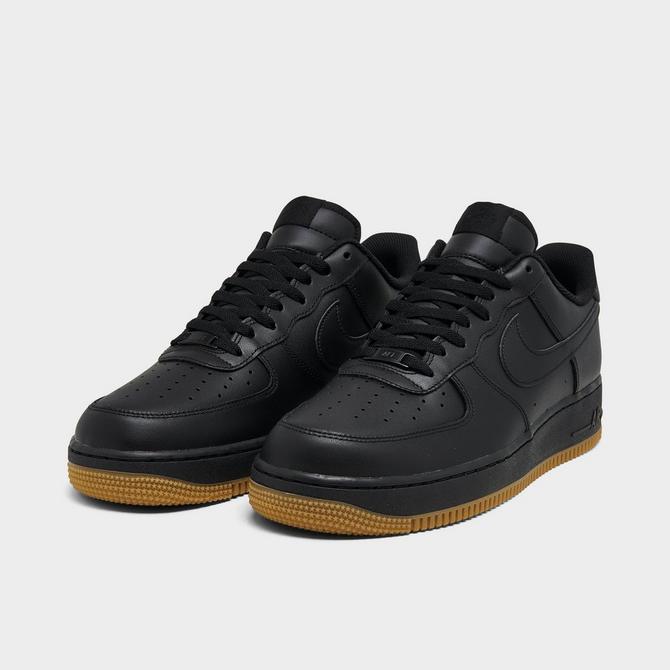 Nike Air Force 1 ‘07 Low Mens Sz 12 Black Gum Light Brown AF1 DZ4404-001  NEW!!!