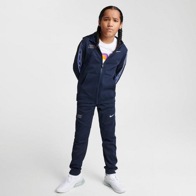 Boys nike tape store tracksuit