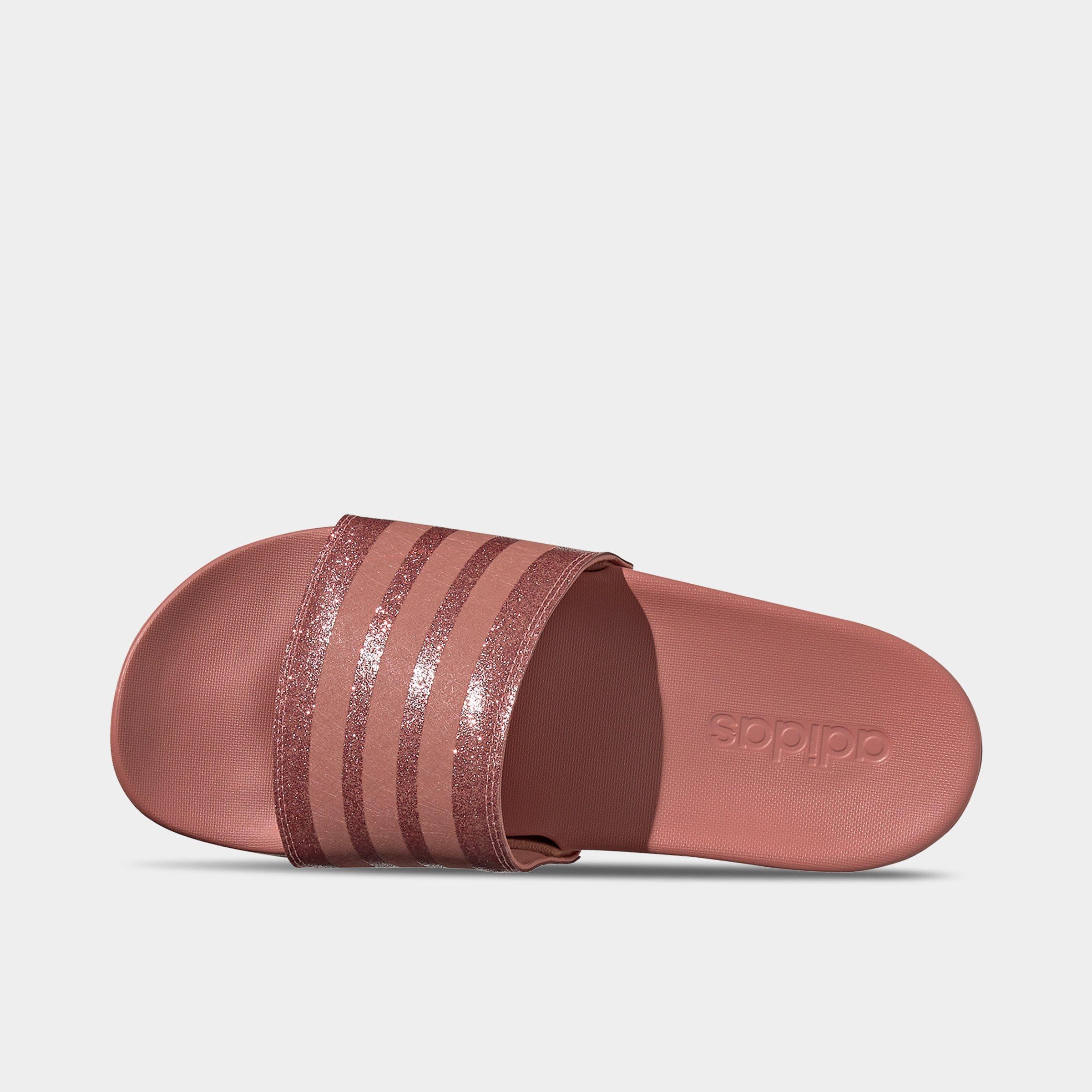 adilette comfort slides raw pink