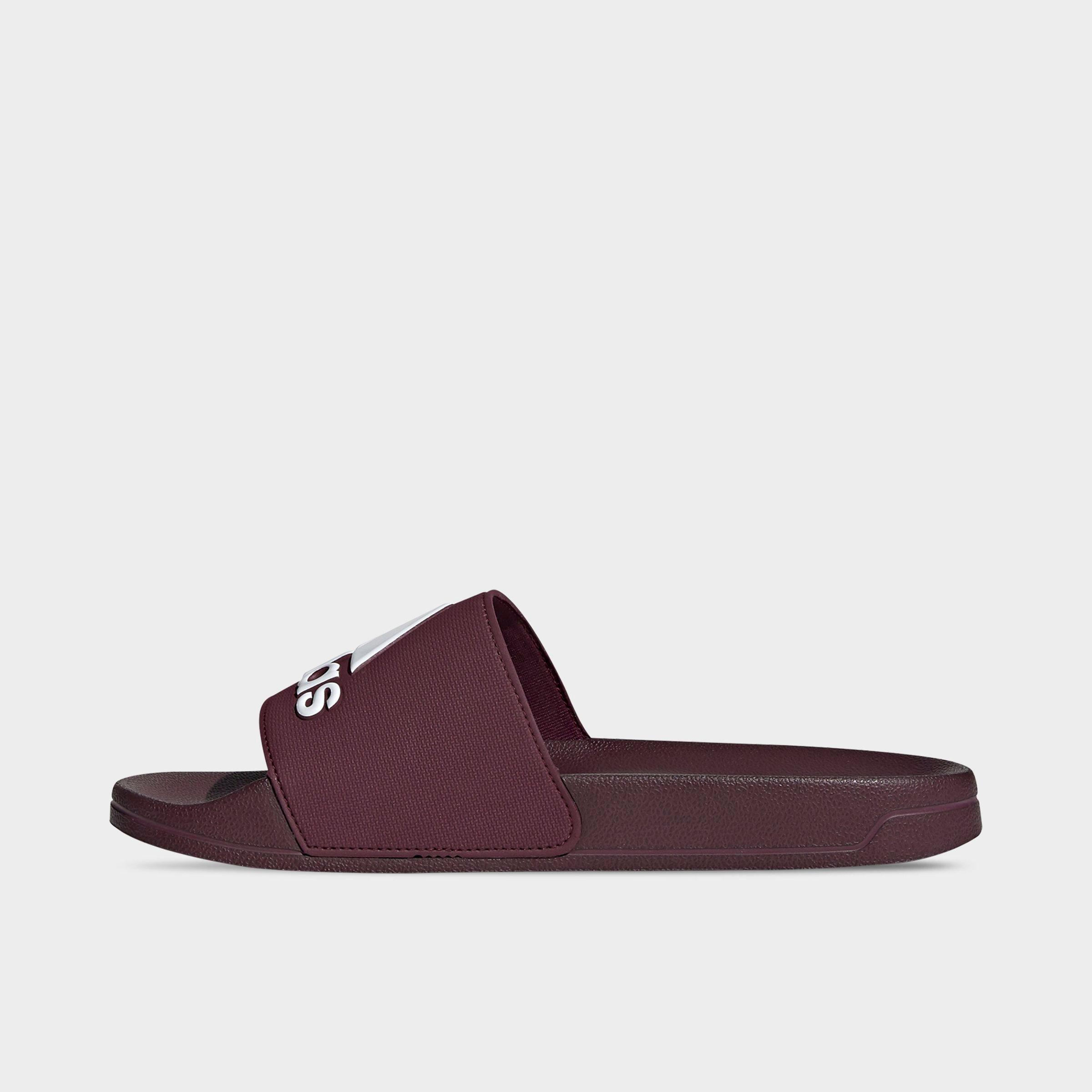 adidas slides maroon