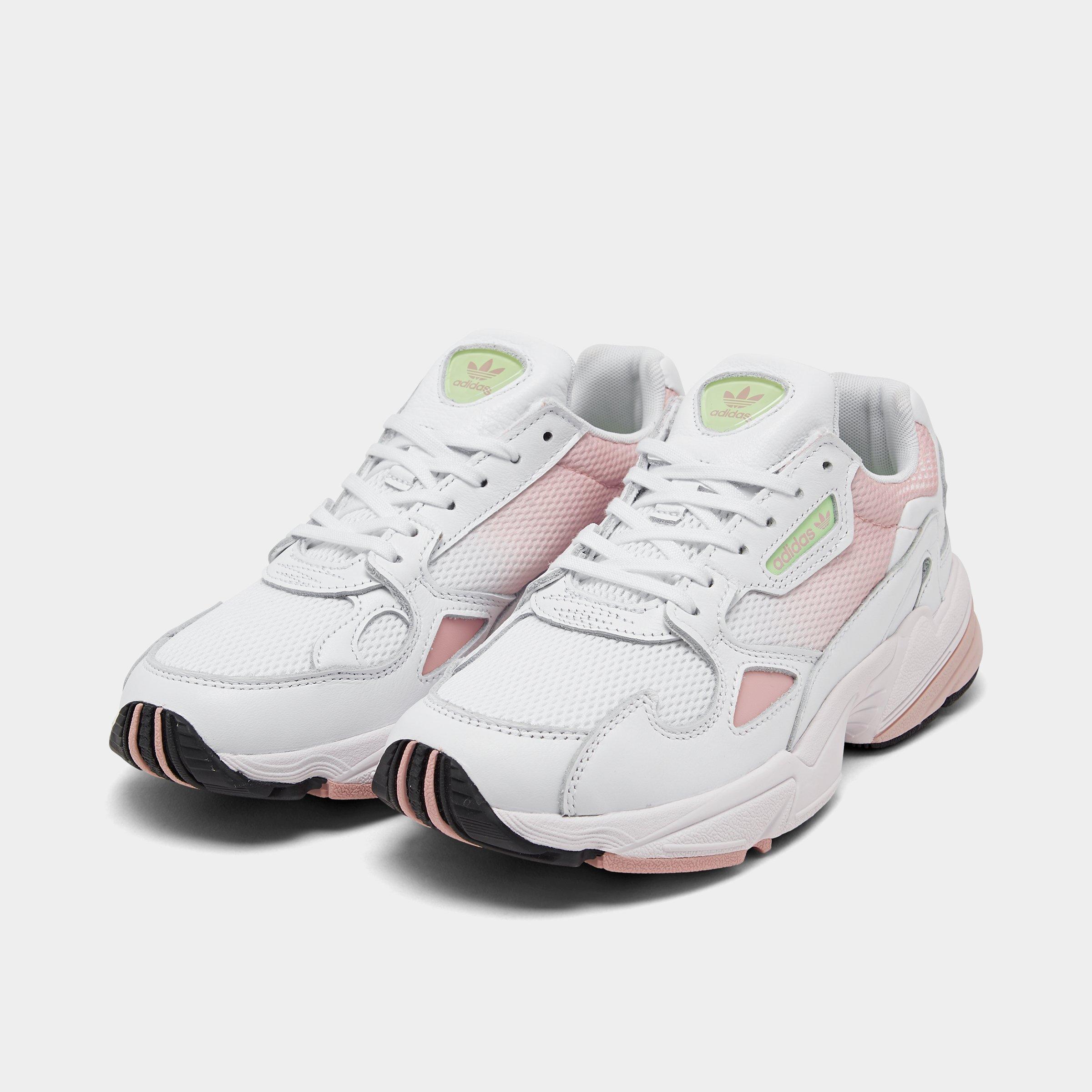 adidas falcon white and pink